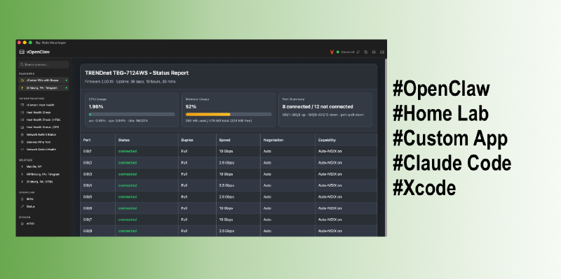 Featured image of post OpenClaw | Apple App for my Home Lab